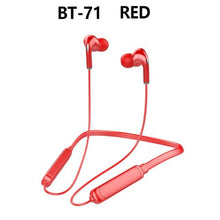 Load image into Gallery viewer, Hanging Neck Bluetooth 5.0 Wireless Sports Headset Ear Headset Bluetooth Headphones Earbuds Earphone With Microphone For Bluetooth Over Ear Headphones, Wireless 5.0/Wired Headset, 55Hrs Playtime, Hi-Fi Stereo Deep Bass, Soft Earmuffs &amp; Light Weight
