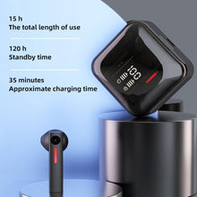 Load image into Gallery viewer, LED Display Bluetooth 5.0  Wireless Headphone Magnetic 9D Stereo Sound Earbud Sports Easy Pairing Earphone With Microphone Bluetooth In Ear Built-in Mic Headset For Sport Black Headphones Wireless Light Weight Design
