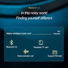 Load image into Gallery viewer, Sports Headphones Wireless Wearable Music Player Built-in Memory Sweatproof  Player Music FM Radio Wireless Headset Bluetooth Headphones Earbuds Bluetooth 5.0 Sport Outdoor Workout Hands Free Handsfree Ear Buds For Running
