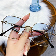 将图片加载到图库查看器，Small Oval Retro Sunglasses for Men and Women Polygon Mirrored Lens Fashionable &amp; Korean Style Women's Sunglasses New Personality &amp; Trending Sunglasses Of Same Style UV Protection Sunglasses

