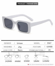 Load image into Gallery viewer, Classic New Rectangle Shape Sunglasses For Women Rectangle Sunglasses for Women 90’s Vintage Shades Square Thick Frame Glasses Luxury Design New Small Square  Eyewear Decent Shades
