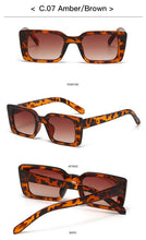 Load image into Gallery viewer, Classic New Rectangle Shape Sunglasses For Women Rectangle Sunglasses for Women 90’s Vintage Shades Square Thick Frame Glasses Luxury Design New Small Square  Eyewear Decent Shades
