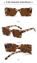 Load image into Gallery viewer, Classic New Rectangle Shape Sunglasses For Women Rectangle Sunglasses for Women 90’s Vintage Shades Square Thick Frame Glasses Luxury Design New Small Square  Eyewear Decent Shades
