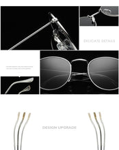Load image into Gallery viewer, Small Round Polarized Sunglasses Retro Men Women Round Shape Sunglasses For Women New Branded Designer Eyeglasses For Women/Men New Elegant Small Frame Round Glasses
