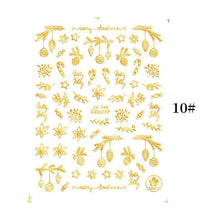将图片加载到图库查看器，Sliver Bronzing Christmas Slider Nail Art 3D Decals Decoration Snowflake Nail Art Sticker Manicures Transfer Foil Xmas Gift  Nails Snowflake Nail Art Stickers Decals Christmas Nail 3D Self Adhesive Nail Stickers for Acrylic Nails Snowflake
