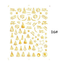 将图片加载到图库查看器，Sliver Bronzing Christmas Slider Nail Art 3D Decals Decoration Snowflake Nail Art Sticker Manicures Transfer Foil Xmas Gift  Nails Snowflake Nail Art Stickers Decals Christmas Nail 3D Self Adhesive Nail Stickers for Acrylic Nails Snowflake
