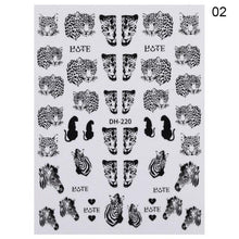 将图片加载到图库查看器，3D Nail Sticker Russian English Letter Sticker For Nails Foil Love Heart Design Accessories Fashion Manicures Sticker Decoration  Nail Art Stickers Water Transfer Nail Decals Full Wraps Gradient Acrylic Nail Kits for Women Manicure Decoration
