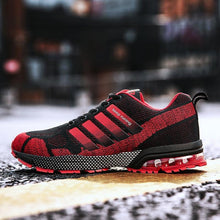 Load image into Gallery viewer, Running Mens Sport Elegant Sneakers Air Cushion Sneakers Lace Up Low Top Jogging Shoes Man Athletic Footwear Breathable Comfortable Athletic Running Sneakers
