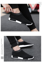 Load image into Gallery viewer, Men's Breathable Running Shoes Casual Fashion Outdoor White Espadrilles Sports Shoes Light Socks Lightweight Breathable Walking Running Shoes Mesh Workout Casual Sports Men's Jogging Sneakers
