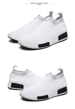 Load image into Gallery viewer, Men's Breathable Running Shoes Casual Fashion Outdoor White Espadrilles Sports Shoes Light Socks Lightweight Breathable Walking Running Shoes Mesh Workout Casual Sports Men's Jogging Sneakers
