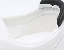 将图片加载到图库查看器，Women's White Casual Sneakers Spring  Summer Breathable Flats Solid Color Mesh Shoes Fashion White Flat Sneakers Women Workout Tennis Walking Gym Fashion Sneakers

