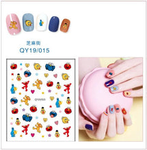 Load image into Gallery viewer, Cartoon Characters Plants Animals Forest Flowers Small Fresh Flowers 3D Nail Stickers Hyuna Style Nail Patch Waterproof Self Adhesive Nail Decals for Nail Art Decoration Including Hearts Stars Letters Bowknot Leaves Flowers Plants Fruits Butterflies
