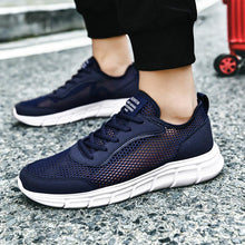 Load image into Gallery viewer, Men Casual Black Sneakers Fashion Light Breathable Summer Outdoor Beach Mesh Gym Running Sneakers Men Breathable Mesh Ultra Comfortable Athletic Fashion Jogging Sneaker
