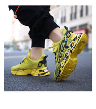 将图片加载到图库查看器，Spring Children Breathable Mesh Sneakers Comforthable Outdoor Sports Shoes Boys Kids Breathable Lightweight Running Shoes For Kids Fashion Athletic Casual Shoes
