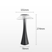 将图片加载到图库查看器，LED Desk Lamp Dimmable Protection Eyes USB Charging Smart Touch Switch Bedside Lamps Transparent Crystal Creative Table Light Decorative Table Lamp Cute Study Lamps for Bedroom Décor
