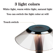 将图片加载到图库查看器，LED Desk Lamp Dimmable Protection Eyes USB Charging Smart Touch Switch Bedside Lamps Transparent Crystal Creative Table Light Decorative Table Lamp Cute Study Lamps for Bedroom Décor
