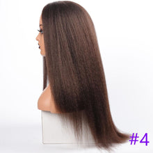 将图片加载到图库查看器，Long Kinky Straight Synthetic Wigs for Black Women Black Brown Blonde Ginger Red White Hair Afro Wigs Synthetic Hair  Wigs For Black Women Cosplay Wigs For Women
