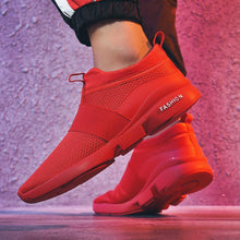 Load image into Gallery viewer, Mens Red Sneakers Flats Sport Footwear Couple Sneakers New Fashion Lovers Casual Lightweight Jogging Breathable Tennis Sport Shoes For Workout OutdoorWalking
