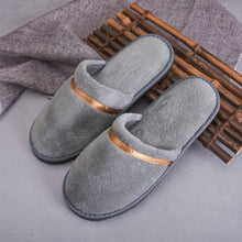 将图片加载到图库查看器，Classic Comfy Plush Slippers Star Thickening Antiskid Hotel Guest Room Home Slip On House Slippers For Women Indoor Outdoor Women's Bedroom Slippers Warm Soft Unisex Slippers
