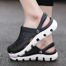 Load image into Gallery viewer, New Mens Summer Slippers Beach Sandals Jelly Shoes Men Outdoor Sandals Hollow Clogs Adjustable Garden Slippers House Shoes Durable Lightweight Beach Clogs
