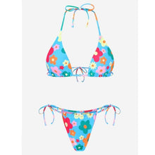 Load image into Gallery viewer, Bikini Swimsuit Solid Color Bikini Set  Swimwear Bathing Suit Women Bikinis String Beach Women Two Piece Bikini Swimsuit Bathing Suits Halter Triangle Tops String Bikini Sets
