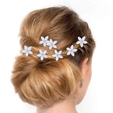 将图片加载到图库查看器，12pcs/lot Swirl Spiral Bridal Wedding Twist Crystal Flower Hair Spin Pins Women Hair Jewelry Girls Accessories Wedding Hair Accessories for Brides and Bridesmaids

