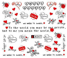 Load image into Gallery viewer, Nail Art Water Transfer Stickers Anime Mouse Animal Kid slider adhesive Watermark Decals Women Beauty Wedding Nails  Decal Self-Adhesive 3D Wave Design Decoration for Women Girls Art Stickers Decal Decoration Metallic Curve Strip Line Nail
