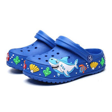 将图片加载到图库查看器，Children Summer Cartoon Sandals Quick-Dry Beach Kids Clogs Slippers Light-Weight Wear-Resistant Boy Girl Shoes Comfort Clogs Kids Slip On Garden Shoes Boys Lightweight Outdoor Beach Pool Slide Sandals
