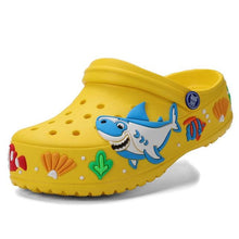 将图片加载到图库查看器，Children Summer Cartoon Sandals Quick-Dry Beach Kids Clogs Slippers Light-Weight Wear-Resistant Boy Girl Shoes Comfort Clogs Kids Slip On Garden Shoes Boys Lightweight Outdoor Beach Pool Slide Sandals
