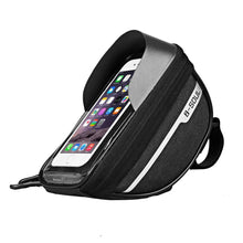 Load image into Gallery viewer, Cycling Bicycle Bike Head Tube Handlebar Cell Mobile Phone Bag Case Holder Screen Phone Mount Bags Case Bag Bicycle Bag Waterproof Bike Phone Mount Top Tube Bag Bike Phone Case Holder Accessories Cycling Pouch Compatible With Smartphones
