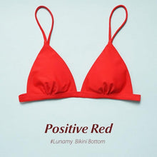将图片加载到图库查看器，Colorful Bikini Thong Swimwear Women Swimsuit Top And Bottoms T-Back Brazilian Swimming Women's Strappy Triangle Bikini Sets High Cut Cheeky Thong Bottom Swimsuits
