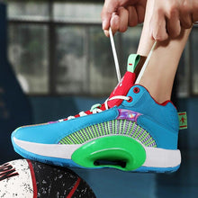 将图片加载到图库查看器，Men's Casual Breathable Comfortable Cushioned Soft Professional Sports Basketball Shoes Outdoor Street Sports Shoes Lightning Professional Anti Slip Sports Shoes For Running Walking
