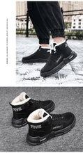 Load image into Gallery viewer, Modern Winter Mens Boots Snow Lightweight Non-Slip Lace-Up Outdoor Warm Sneakers High-Top Cotton Casual Shoes Outdoor Water Resistant Camping Walking Autumn Sneakers
