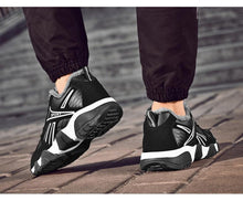 将图片加载到图库查看器，Winter Leather Sneakers Keep Warm Waterproof Mans Sneakers Work Casual Shoes Mens Autumn Anti-slip Leather Lace Up Lightweight Soft Modern Comfortable Classic Walking Sneakers
