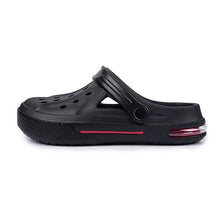 Load image into Gallery viewer, Women Sandals Summer Hole Shoes Rubber Clogs Garden Shoes Black Beach Flat Sandals Garden Shoes Sandals Lightweight Slip On Classic Adjustable Outdoor Walking Clogs
