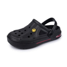 Load image into Gallery viewer, Women Sandals Summer Hole Shoes Rubber Clogs Garden Shoes Black Beach Flat Sandals Garden Shoes Sandals Lightweight Slip On Classic Adjustable Outdoor Walking Clogs
