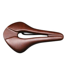 Load image into Gallery viewer, Bike Saddle Hollow Bicycle Cushion One-Piece PU Leather Soft Comfortable Seat For Men Women Road Mountain Cycling Saddles Bicycle Seat Waterproof Comfortable Road Bike Saddle Memory Foam Padded Replacement For Road Bikes
