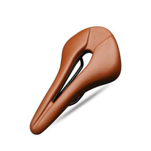 Load image into Gallery viewer, Bike Saddle Hollow Bicycle Cushion One-Piece PU Leather Soft Comfortable Seat For Men Women Road Mountain Cycling Saddles Bicycle Seat Waterproof Comfortable Road Bike Saddle Memory Foam Padded Replacement For Road Bikes
