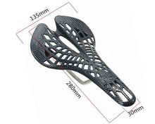将图片加载到图库查看器，Lightweight Bicycle Front Seat Mat Bike Saddle Bicycle Seat Cushion Pad Breathable Soft Spider Web Saddle Cycling Bicycle Hollow Seat Saddle Comfy Ultra Light Mountain Bike Road Bicycle Saddle
