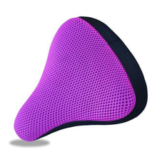 Load image into Gallery viewer, Bicycle Comfort Seat Saddle Cover 3D Soft Breathable Bike Saddle Cushion Cover Mesh Fabric Cycling Seat Saddle Cover For Comfort Saddles Cover Fit For Exercise Outdoor Bikes With Water Resistant Cover
