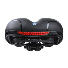 Load image into Gallery viewer, Unisex Soft Rubber Bike Saddle Dual Shock Absorbing Mountain Bicycle Cushion Pad Breathable Comfortable Bike Seat Cushion Bicycle Seat For Men Women With Dual Shock Absorbing Ball Memory Foam Waterproof Wide Bicycle Saddle Fit
