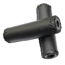 将图片加载到图库查看器，Ergonomic Bike Handle Grips PU Leather Soft Rubber Bicycle Mountain Bike Anti-Slip Handlebar Grips Retro Artificial Leather Handle Grips Cycling Anti Slip Road Mountain Comfortable Bike Handlebar Grips

