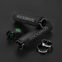 Load image into Gallery viewer, Bicycle Grips Rubber Handle Anti-Skid Cycling Handlebar Cuffs Lock Aluminum Alloy Bike Lock-On Mountain Bike Grips Bicycle Handlebar Locking Grips Non-Slip Handle Grips
