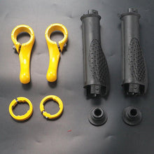 将图片加载到图库查看器，Bicycle Handlebar Rubber Grip End Cap Aluminium Alloy Lock Mountain Bike Handle Bar Grip Anti-Slip Bicycle Skid-Proof Grips Handlebar Cover Widen Holding Surface Unti-Skid Bike Grips Shockproof Handlebar Cover Ergonomic Design
