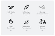 将图片加载到图库查看器，Waterproof Road Bike Horn Handlebar Cover Anti-Slip Handle Bar Grip Bicycle Accessories Mountain Bike Silicone Handlebar Grips Ergonomic Desgin With Bilaterally Locking Ring Non-Slip For Standard Bike
