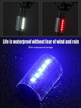Load image into Gallery viewer, Rear Lamp Smart Bike Wireless Remote Turn Signal Lights Bicycle LED Taillight Personal Bicycle LED Rechargeable USB Bicycle Tail Light Wireless Remote Control Back Bike Light For Night Riding Safety Warning Cycling Lights
