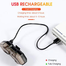 Load image into Gallery viewer, Rechargeable Bike Tail Light Turn Signals Wireless Remote Control Mountain Smart Bike Taillight Waterproof Bicycle Flashing Ultra Bright Bike Light USB LED Bicycle Rear Light Waterproof Light 5 Light Mode Headlights
