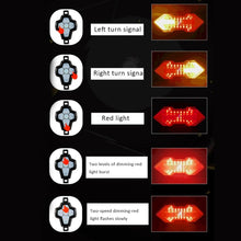 Load image into Gallery viewer, Wireless Remote Turn Signal Bicycle Light Indicator Smart LED Bike Taillight USB Rechargeable Cycling Rear Lamp USB LED Wireless Bike Rear Light Remote Control Bike Brake Light Bicycle Cycling Safety Outdoor Flashlight
