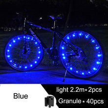 Load image into Gallery viewer, Waterproof LED Bike Wheel Light  Bicycle Spoke Light Bicycle Tire Light Strips Cycling Safety Warning Lamp Bike Wheel Lights  Safety Warning Tire Strip Light For Night Riding Glow Light Fun Safety Light Bike Accessories For Kids
