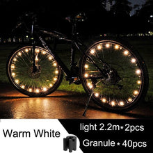 Load image into Gallery viewer, Waterproof LED Bike Wheel Light  Bicycle Spoke Light Bicycle Tire Light Strips Cycling Safety Warning Lamp Bike Wheel Lights  Safety Warning Tire Strip Light For Night Riding Glow Light Fun Safety Light Bike Accessories For Kids
